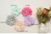 Chiffon Flower with SINGLE Rhinestone, 6cm, Pack of 3